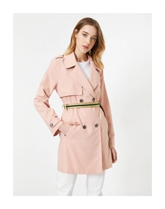 Женский розовый тренч Koton