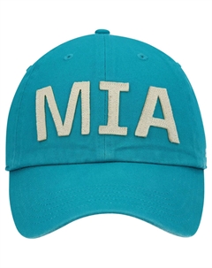 Женская регулируемая кепка Aqua Miami Dolphins Finley Clean Up '47 Unbranded