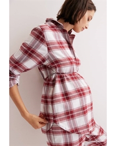 Пижама для мамы из хлопковой фланели, красный H&m