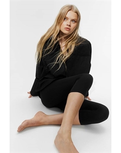 Бесшовные леггинсы капри, черный H&m