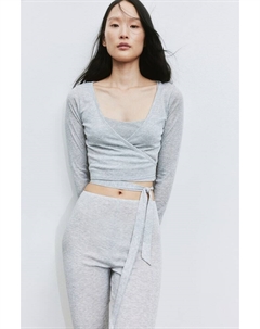 Кардиган с завязками, серый H&m