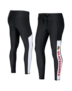 Женская одежда от Erin Andrews Черные леггинсы Chicago Blackhawks Unbranded