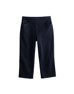 Женские легкие эластичные капри , белый Croft & barrow