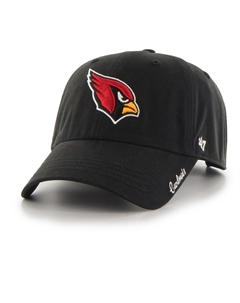 Женская базовая регулируемая кепка Arizona Cardinals Miata 47 Black Arizona Cardinals Clean Up Unbranded