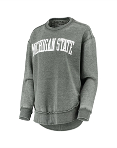 Женский свитшот Pressbox Green Michigan State Spartans Vintage Wash Pullover Unbranded