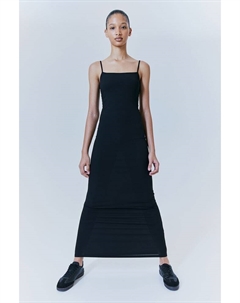 Облегающее платье в рубчик, черный H&m