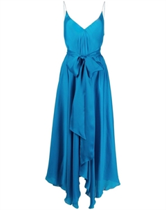 Шелковое вечернее платье, синий Alexandre vauthier