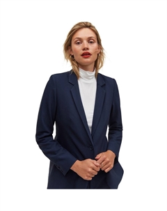 Женский повседневный пиджак больших размеров, темно-синий Ellos