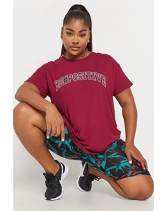 Спортивные шорты с принтом в виде вихря, черный Yours curve