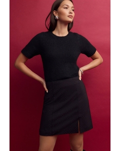 Мини юбка Ponte с блестками, черный Next