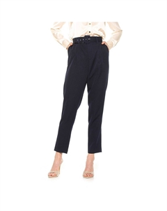 Женские брюки-сигареты Zayna с поясом, темно-синий Alexia admor