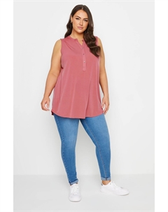 Блузка без рукавов, розовый Yours curve