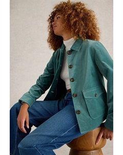 Куртка из бархата Amelia из 100% органического хлопка, зеленый White stuff