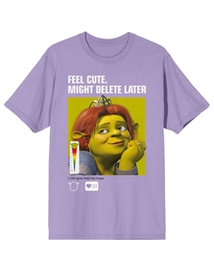 Футболка с рисунком «Шрек Фиона» из юниорской команды Feel Cute может быть удалена позже, фиолетовый Licensed character