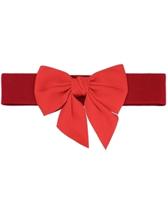 Жен. Эластичный широкий пояс с бантом Платье Галстук-бабочка Эластичный пояс Для вечеринки Повседневный красный Без размера, красный Elerevyo