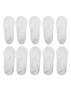 5 пар невидимых кружевных носков с глубоким вырезом, мягкие модные модные женские носки, белый Unique bargains