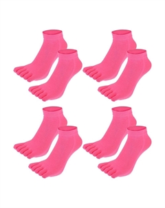 4 пары носков с длинными пальцами, унисекс, носки с пятью пальцами на каждый день, цвет Rose Red Unique bargains