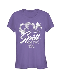 Облегающая футболка Disney's Hocus Pocus Juniors «Я заколдовала тебя», фиолетовый Licensed character