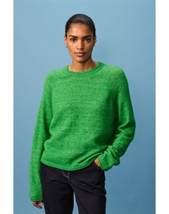 Мягкий на ощупь вязаный джемпер с круглым вырезом, зеленый Next
