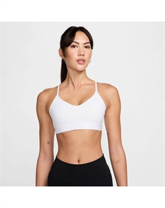 Спортивный бюстгальтер с мягкой подкладкой Indy Light, белый Nike