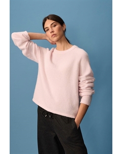 Мягкий на ощупь вязаный джемпер с круглым вырезом, розовый Next