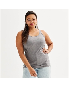 Майка больших размеров для юниоров с двойным вырезом, цвет Forged Iron So