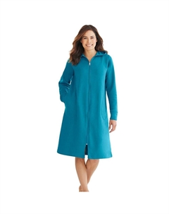 Женский короткий свитшот с капюшоном больших размеров, халат, цвет Deep Teal Dreams & co.