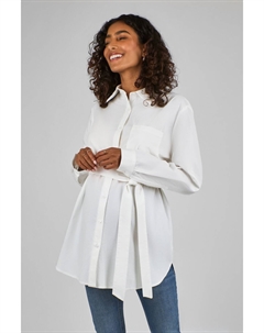 Поплиновая рубашка для беременных, белый Jojo maman bébé