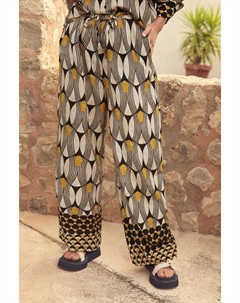 Широкие брюки на завязках, охра Next