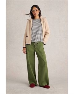 Топ из 100% хлопка в полоску с завязками по низу, серый White stuff