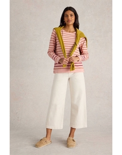 Топ в полоску из ивы, розовый White stuff