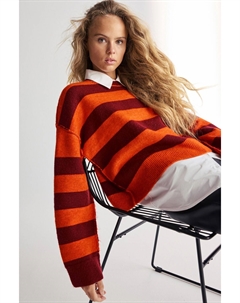 2 в 1 элегантный трикотажный джемпер из рубашек, оранжевый Next