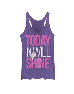 Майка для юниоров Disney Peter Pan Tinker Bell «Today I Will Shine», цвет Purple Heather Licensed character