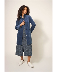 Бархатное пальто Карла, синий White stuff