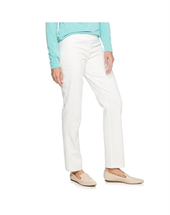 Непринужденные эластичные брюки прямого кроя с 4 карманами для миниатюрных женщин, белый Croft & barrow