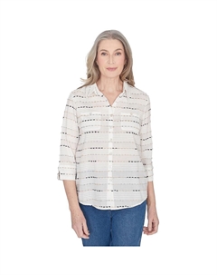 Женский классический топ на пуговицах Biadere, цвет Neutral Alfred dunner