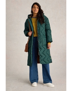 Стеганое пальто Sloane, зеленый White stuff