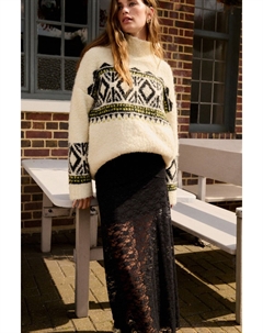 Юбка макси из кружева, черный Next