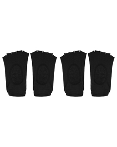 2 пары носков для йоги, носки с пятью пальцами, балетные носки для пилатеса Barre для женщин, светло-розовые, черный Unique bargains