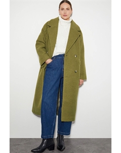 Двубортное букле пальто Ophelia, зеленый Monsoon