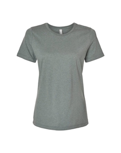 Женская футболка свободного кроя Bella + Canvas из ПВХ, цвет Heather Blue Storm Bella+canvas