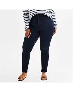 Джинсы скинни больших размеров с пышной посадкой, цвет Dark Rinse Wash Sonoma goods for life