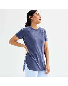 Женская футболка-туника с короткими рукавами, цвет Navy Romance Tek gear