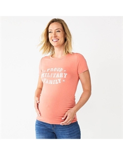 Футболка с круглым вырезом и графическим принтом для беременных, цвет Blue Tie Dye Sunshine Sonoma goods for life