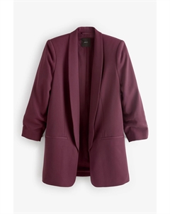Свободный блейзер с присборенными рукавами, бургундия Next