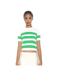 Женский классический вязаный топ в полоску Pat, цвет Ivory Green Alexia admor
