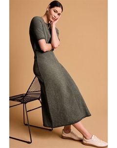 Юбка солнце миди из букле с эластичной талией, зеленый Next