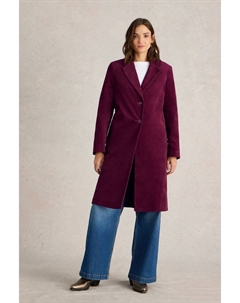 Пальто из бархата камила, фиолетовый White stuff