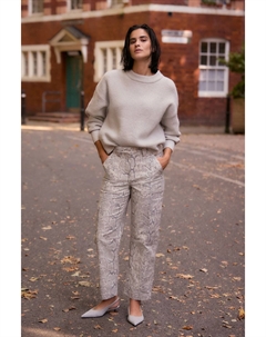 Брюки из хлопка «бочка», серый Next