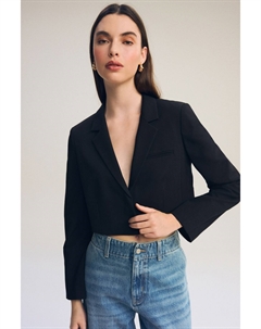 Укороченный приталенный блейзер, черный Next